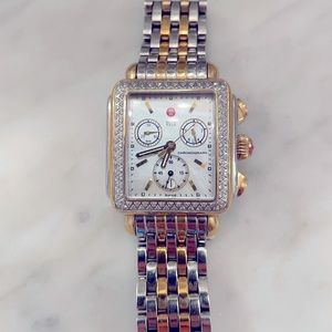 Michele two tone deco watch